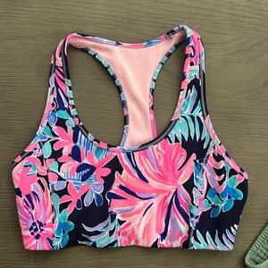 Lilly Pulitzer Teegan Sports Bra in Garden Getaway. Size S.